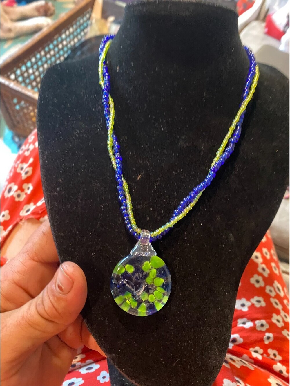 vintage boho statement necklace